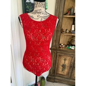 Cabernet Red Lace Body Suit
